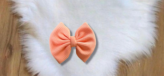 5in bow with alligator clip